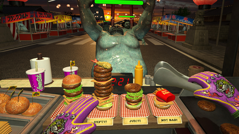 I am so hungry right now. Luckily this is a standing game, and I burned a lot of calories playing.